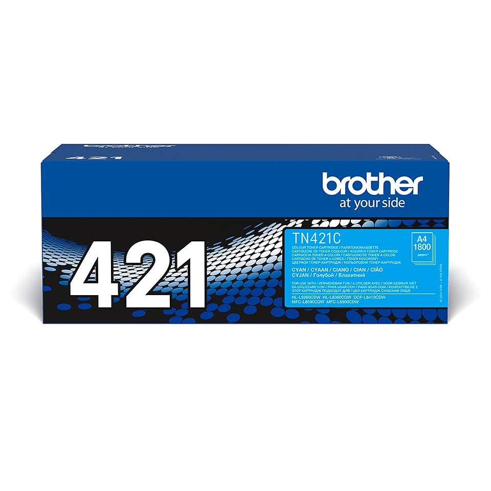 Oriģinālā Brother TN-421C tonera kasetne - ciāna krāsa